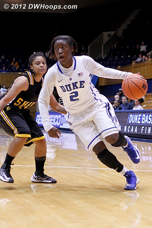 Jones drives  - Duke Tags: #2 Alexis Jones 