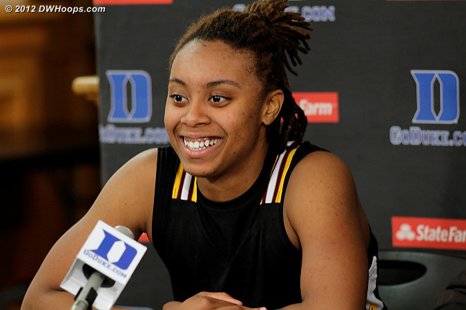 Post game press conference  - SHAW Players: #33 Crystal Wilson 