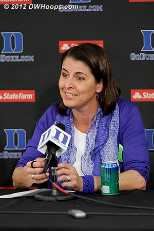 Post game press conference  - Duke Tags: Joanne P. McCallie  
