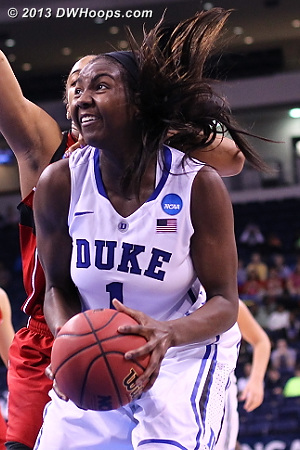 Elizabeth Williams had 10 points, 9 boards, and 7 blocks in her return to the Norfolk area Elizabeth Williams had 10 points, 9 boards, and 7 blocks in her return to the Norfolk area