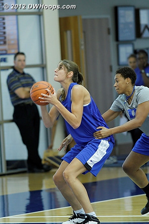 DWHoops Photo  - Duke Tags: #43 Allison Vernerey, Joy Cheek  