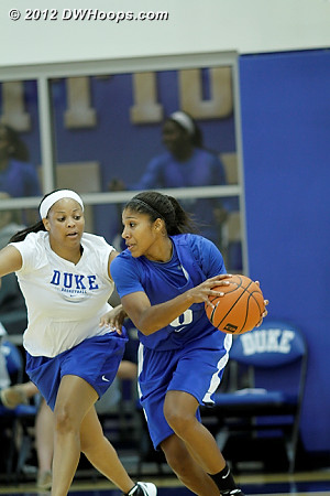 DWHoops Photo  - Duke Tags: Candace Jackson , #5 Sierra Moore 
