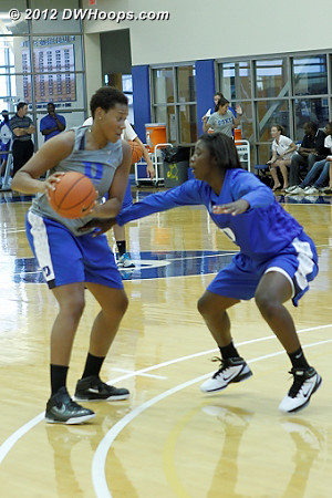 DWHoops Photo  - Duke Tags: #2 Alexis Jones, Joy Cheek  