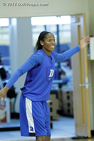 Amber Henson (knee) was also on the second court  - Duke Tags: #30 Amber Henson 