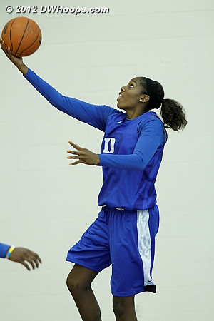 Amber Henson layup  - Duke Tags: #30 Amber Henson 