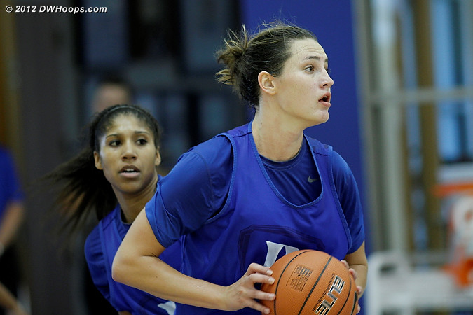 DWHoops Photo  - Duke Tags: #5 Sierra Moore, #33 Haley Peters 
