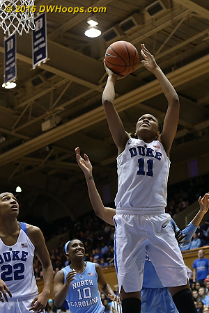 Duke goes up 61-53, quelling a Tar Heel run Duke goes up 61-53, quelling a Tar Heel run