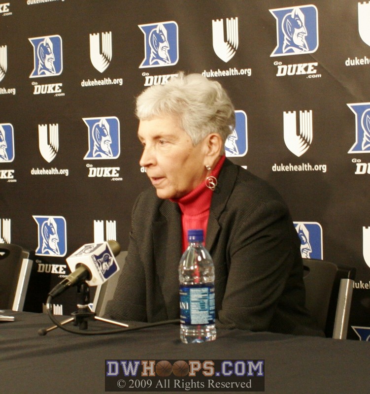 Coach Yow expounds on the awful timing of the Lucy Ellison season-ending injury (2008 post game)
