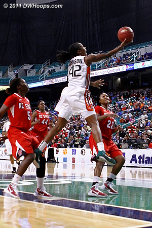 ACC Player of the Year Shenise Johnson will face other superstars if Miami advances. ACC Player of the Year Shenise Johnson will face other superstars if Miami advances.