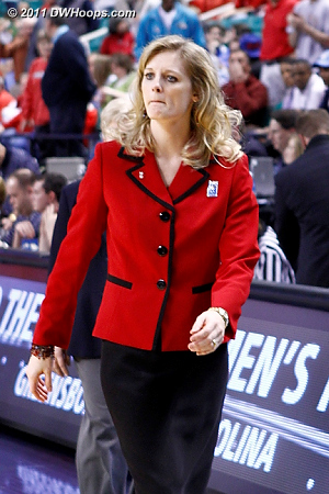 Kellie Harper takes losing hard -- especially in Greensboro where her career as a player ended.  