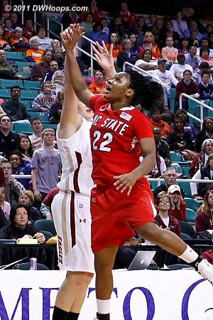 NC State - undersized post warrior Bonae Holston