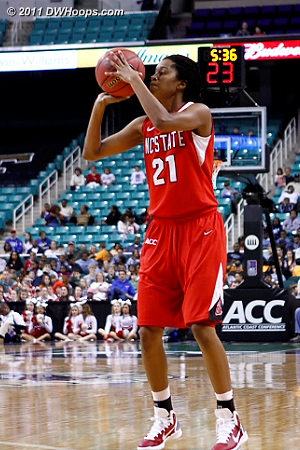 For three... good!  - NCSU Players: #21 Brittany Strachan 