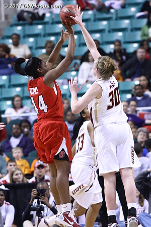 Rejection by Swords  - BC Players: #30 Carolyn Swords - NCSU Tags: #44 Kody Burke 