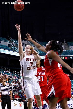 Layup is good  - BC Players: #10 Kerri Shields 
