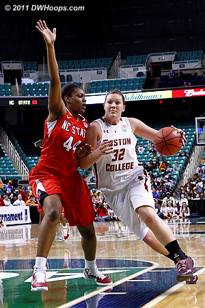 BC plays to its strength  - BC Players: #32 Stefanie Murphy - NCSU Tags: #44 Kody Burke 