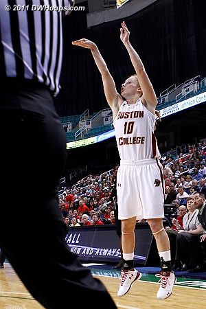 Still no luck for Shields -- 0-4 from distance in 2nd half  - BC Players: #10 Kerri Shields 