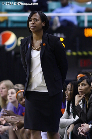 Clemson coach Itoro Coleman is working to rebuild the Tigers program after a long series of down years.