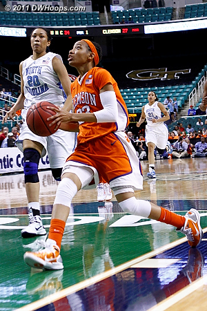 Heels lead is cut to five  - CLEM Players: #23 Chancie Dunn 