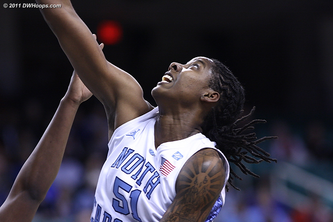 The endurance of ACC Comeback Player of the Year Jessica Breland may determine  Carolina's postseason success.