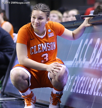 Waiting to come back in  - CLEM Players: #3 Bryelle Smith 