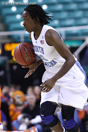 Oops, that's a bit of a carry  - UNC Players: #33 Laura Broomfield 