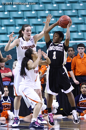DWHoops Photo  - UVA Players: #1 China Crosby, #50 Chelsea Shine - WF Tags: #1 Brooke Thomas 