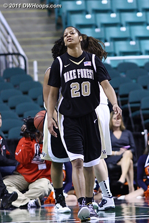 Wave off that last one - Wake can't believe it!  - WF Players: #20 Brittany Waters 