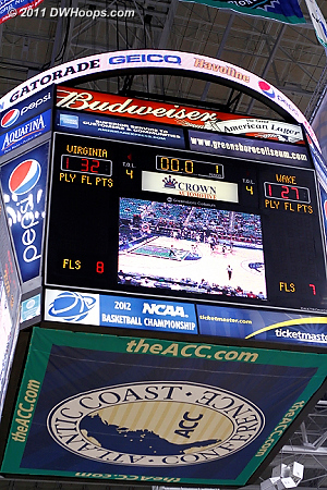 After once leading by ten, Virginia owned just a five point advantage at the half  