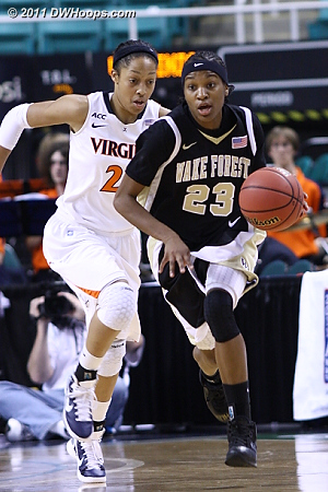 DWHoops Photo  - UVA Players: #23 Ataira Franklin - WF Tags: #23 Secily Ray 