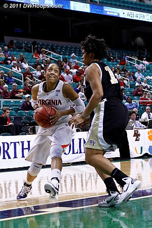 DWHoops Photo  - UVA Players: #23 Ataira Franklin - WF Tags: #13 Mykala Walker 