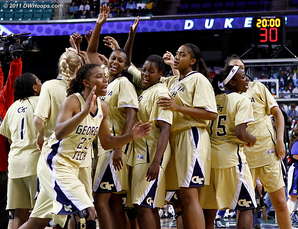 Georgia Tech pregame huddle  