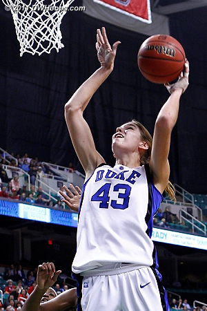 Vernerey scores, assist to Jasmine Thomas  - Duke Tags: #43 Allison Vernerey 
