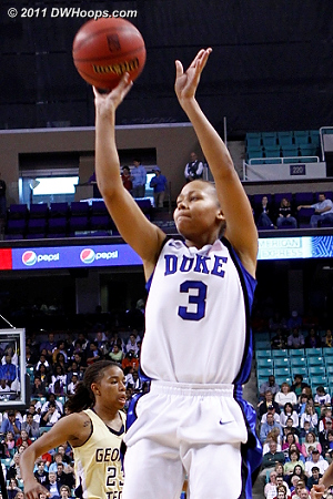 Duke's first bucket  - Duke Tags: #3 Shay Selby 