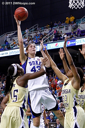 DWHoops Photo  - Duke Tags: #43 Allison Vernerey 