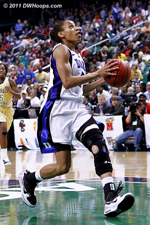 Jas finishes it - Duke wins 74-66 and advances to face UNC  - Duke Tags: #5 Jasmine Thomas 