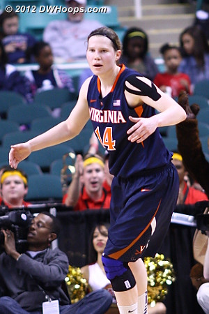Gerson wanted a foul call that didn't come  - UVA Players: #14 Lexie Gerson 