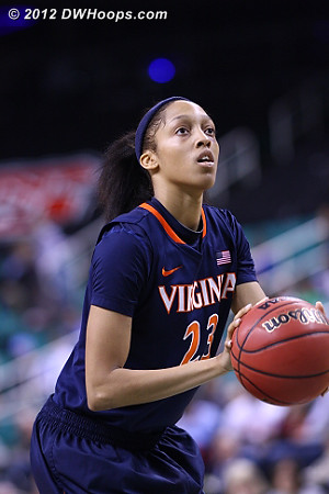 Franklin on the line  - UVA Players: #23 Ataira Franklin 