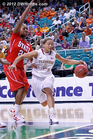 Too deep  - FSU Players: #3 Alexa Deluzio - NCSU Tags: #22 Bonae Holston 