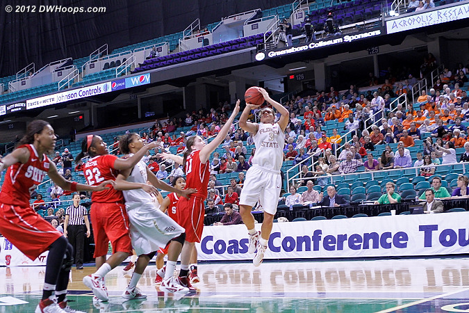 Fallaway jumper  - FSU Players: #3 Alexa Deluzio 