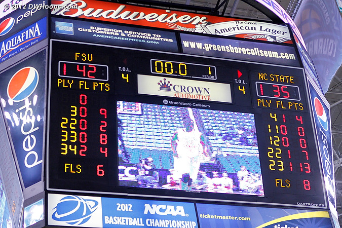 Halftime - FSU up by 7  