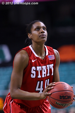 Kody cuts it to 55-50  - NCSU Players: #44 Kody Burke 