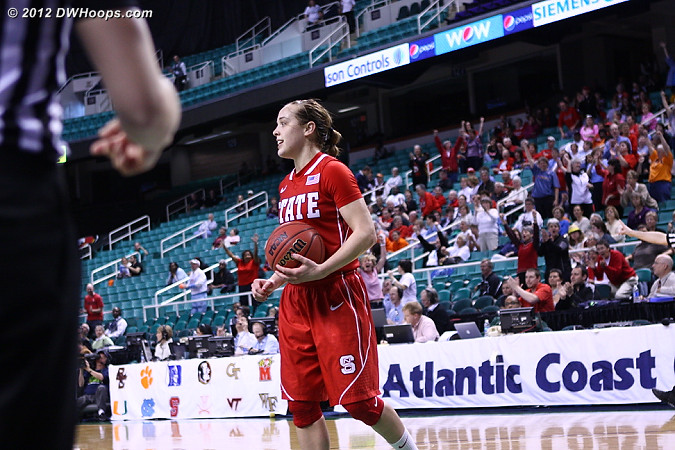 Ballgame! Pack wins 74-71.  - NCSU Players: #23 Marissa Kastanek 