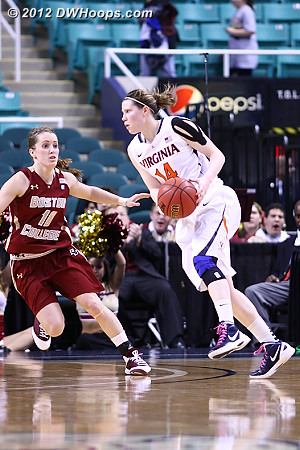 DWHoops Photo  - UVA Players: #14 Lexie Gerson - BC Tags: #10 Kerri Shields 