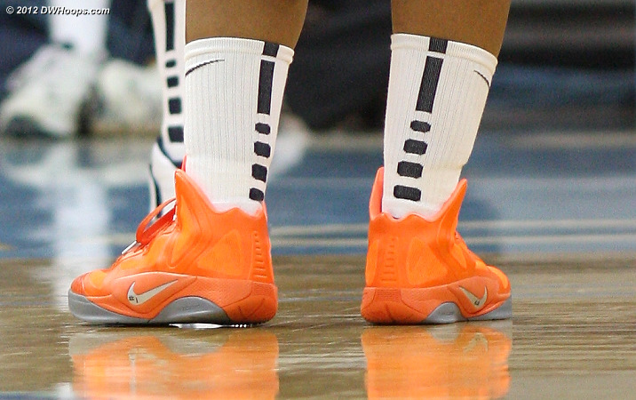 Ariana Moorer's unique shoes  - UVA Players: #15 Ariana Moorer 