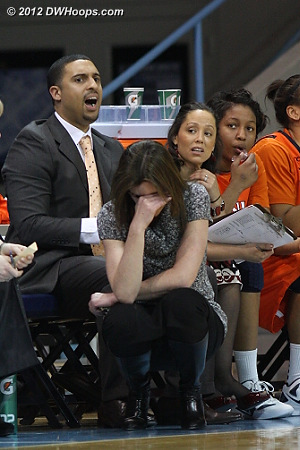 Another Virginia turnover  - UVA Players: Head Coach Joanne Boyle, Assistant Coach Kim McNeill, Assistant Coach Cory McNeill 