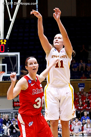 Bolt scored 18 but it took 20 shots to get there.  11 Kelsey Bolte