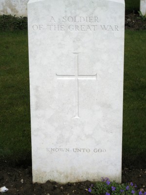 Headstone of A Soldier of the Great War - Known Unto God, Canadian Cemetery #2 - Vimy Ridge -  - 