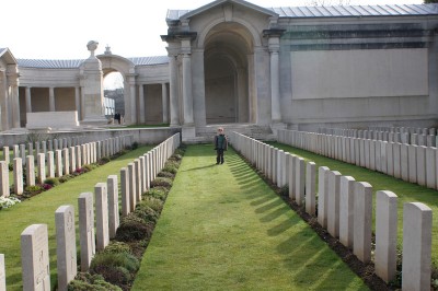 Headstones at Faubourg-D�Amiens Cemetery, Arras, France -  - 