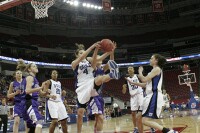 54-27, 12:16 - ...and she couldn't corral her own board