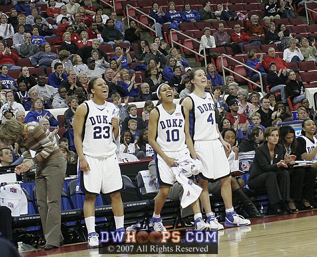 Duke's starting guards cheer KJ